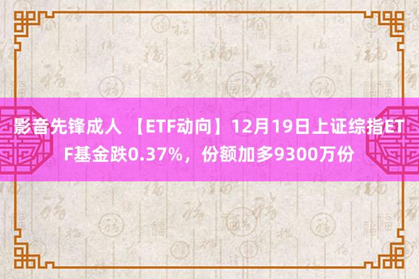 影音先锋成人 【ETF动向】12月19日上证综指ETF基金跌0.37%，份额加多9300万份