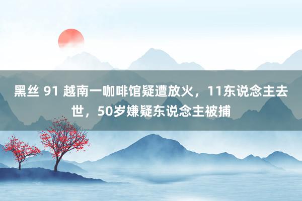 黑丝 91 越南一咖啡馆疑遭放火，11东说念主去世，50岁嫌疑东说念主被捕