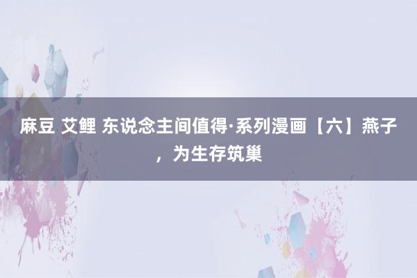 麻豆 艾鲤 东说念主间值得·系列漫画【六】燕子，为生存筑巢