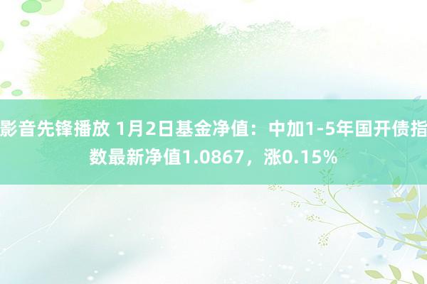 影音先锋播放 1月2日基金净值：中加1-5年国开债指数最新净值1.0867，涨0.15%