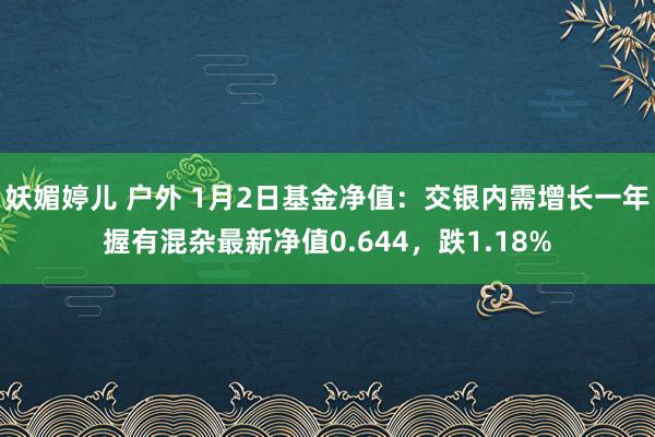 妖媚婷儿 户外 1月2日基金净值：交银内需增长一年握有混杂最新净值0.644，跌1.18%