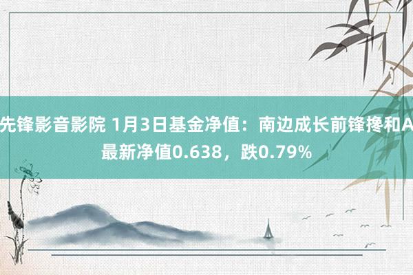 先锋影音影院 1月3日基金净值：南边成长前锋搀和A最新净值0.638，跌0.79%