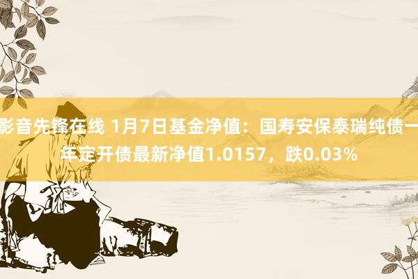 影音先锋在线 1月7日基金净值：国寿安保泰瑞纯债一年定开债最新净值1.0157，跌0.03%