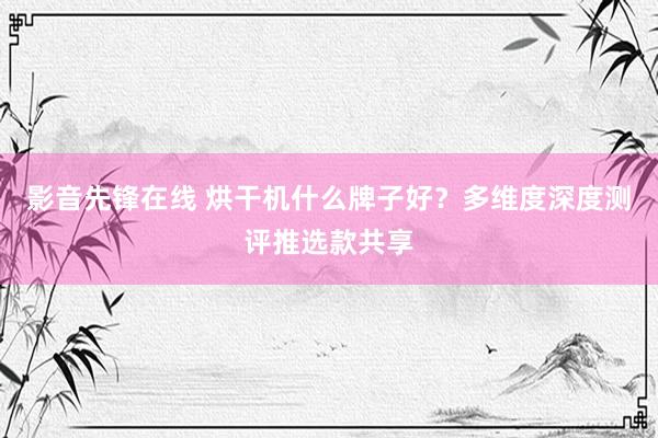影音先锋在线 烘干机什么牌子好？多维度深度测评推选款共享