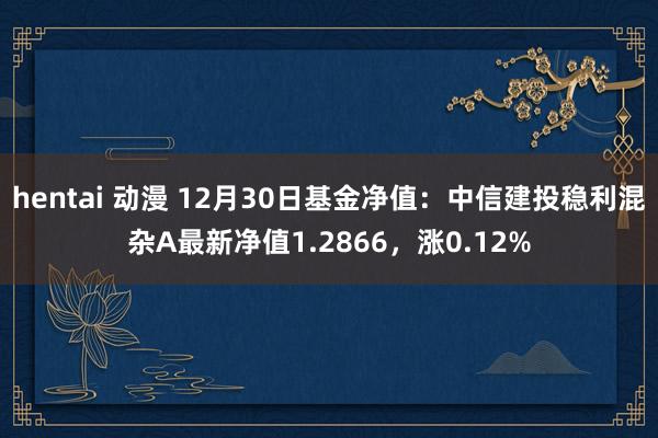 hentai 动漫 12月30日基金净值：中信建投稳利混杂A最新净值1.2866，涨0.12%