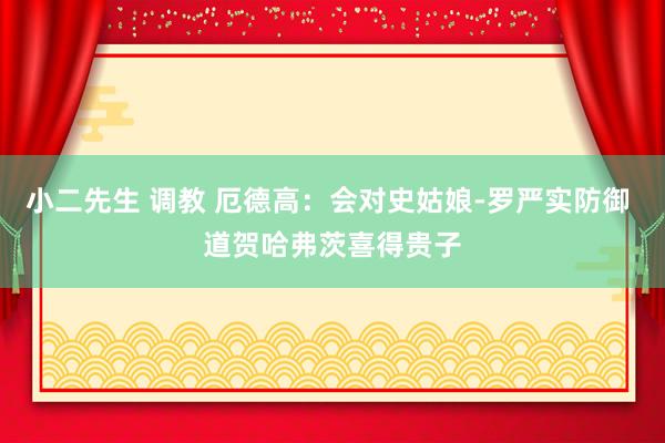 小二先生 调教 厄德高：会对史姑娘-罗严实防御 道贺哈弗茨喜得贵子
